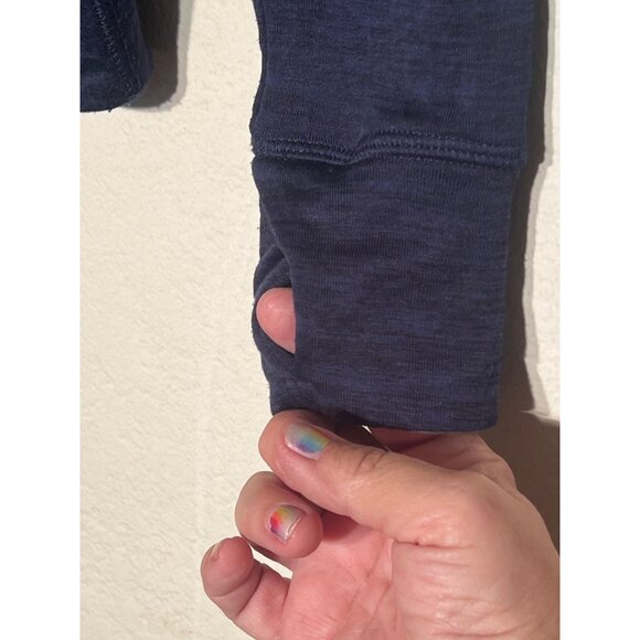 Avia 1/4 Zip Performance/ Activewear pullover LS top Blue Reflective size XL - Picture 8 of 12